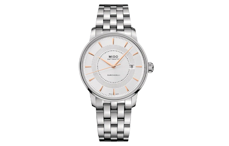 

MIDO Часы Baroncelli Automatic Mechanical Movement Men's Watch Watch 39mm Silver Dial Stainless Steel Case
