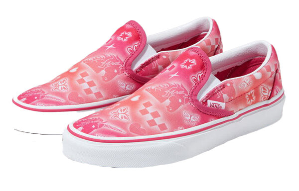 Кроссовки classic slip-on 'better together - fuchsia purple' Vans, розовый — фото 2