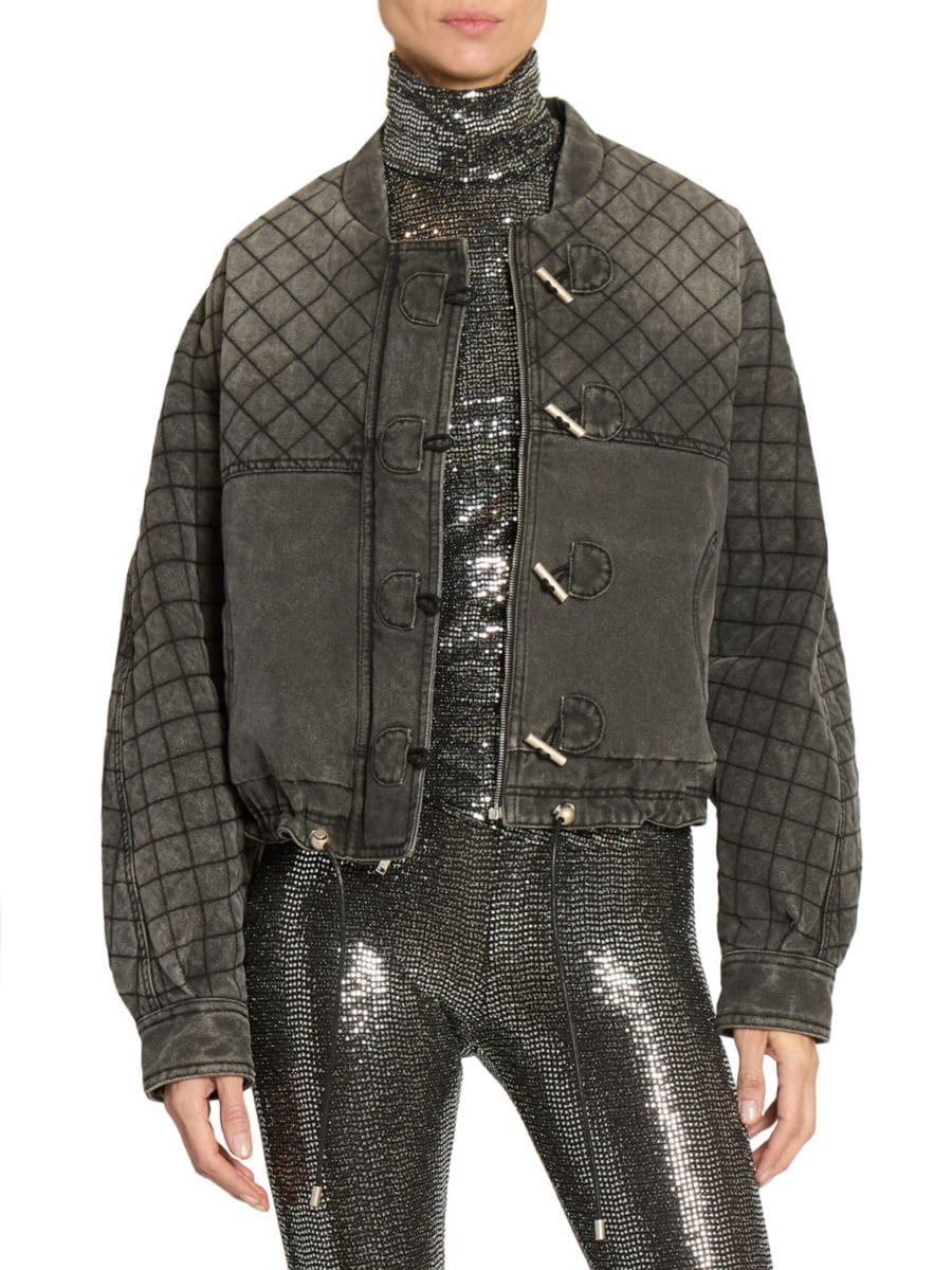 

Стеганая джинсовая куртка Celiany Isabel Marant, цвет Dark Grey, Серый, Стеганая джинсовая куртка Celiany Isabel Marant, цвет Dark Grey