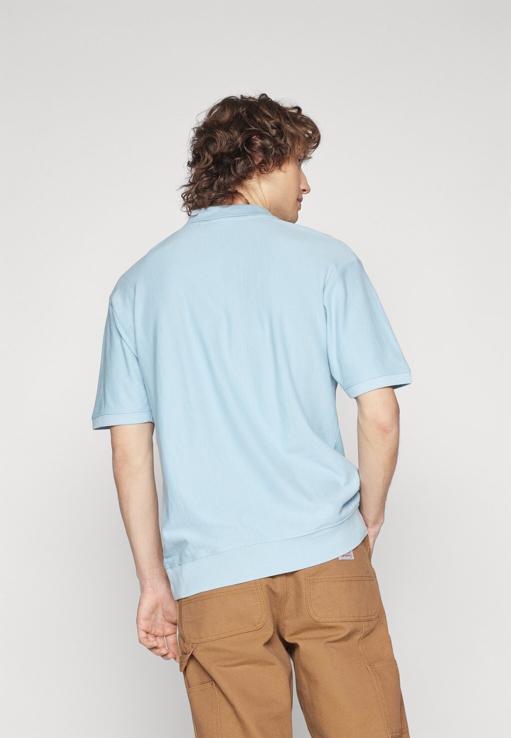 

Поло Ambrose Unisex Obey Clothing, небесный