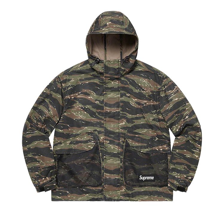 

Куртка Supreme Mesh Pocket Cargo Jacket 'Tigerstripe Camo', разноцветный