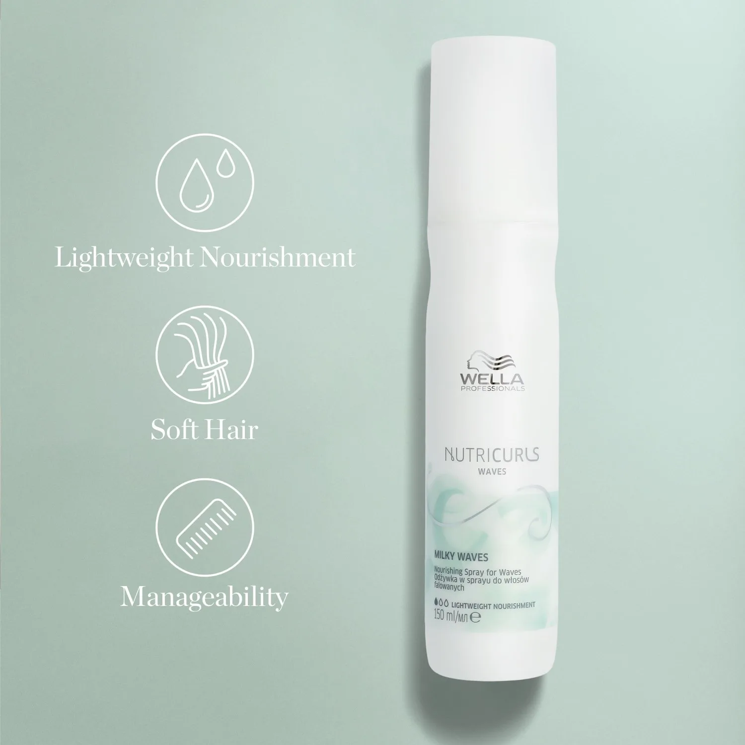 Несмываемый кондиционер nutricurls milky waves Wella Professionals, 150 мл — фото 3