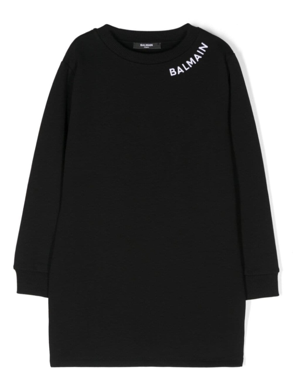 

Balmain Kids платье с вышитым логотипом, черный