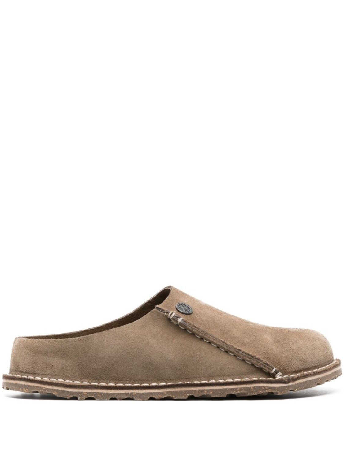 Birkenstock слиперы Zermatt с тисненым логотипом, коричневый