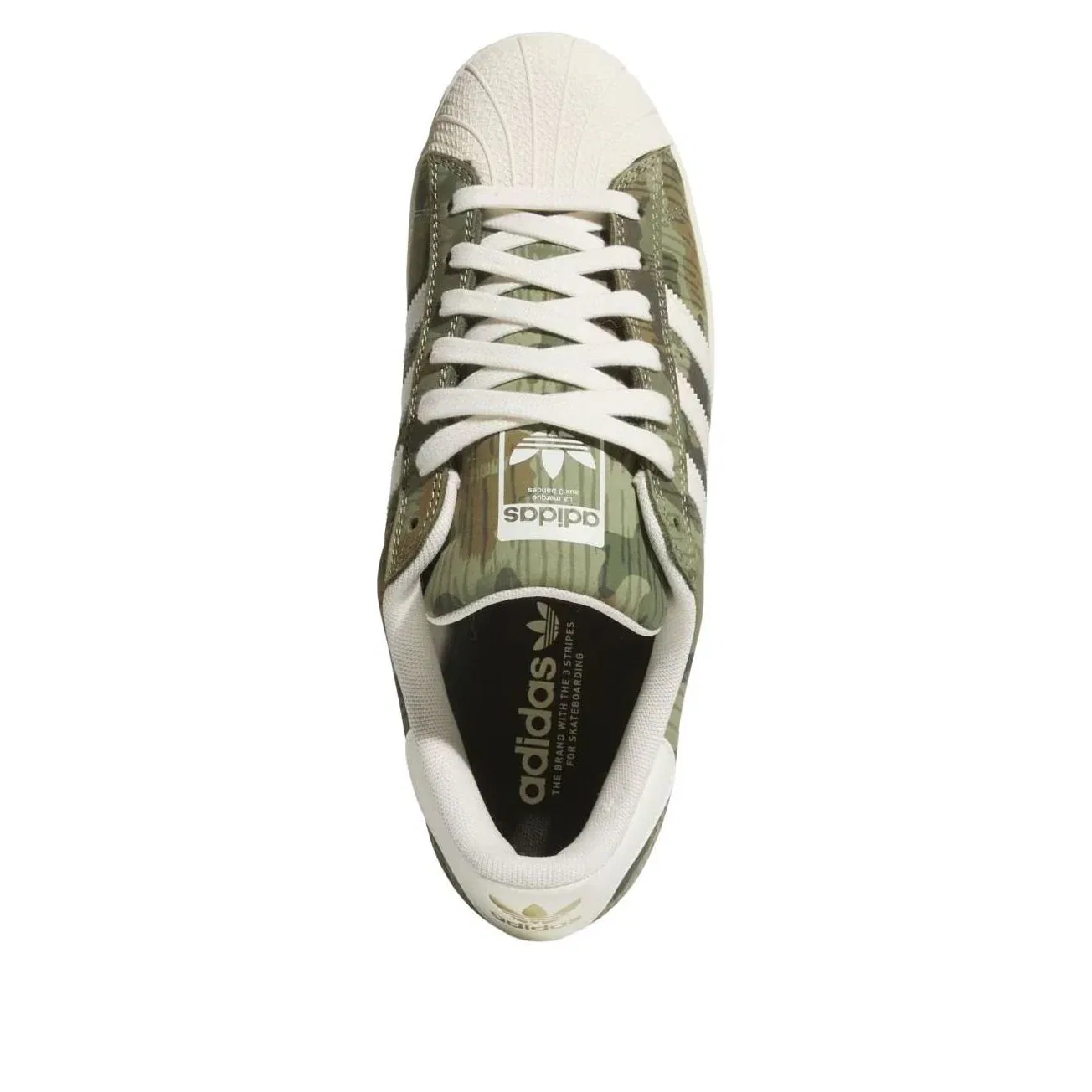 Кроссовки Adidas Superstar ADV 'Camo Cream White' KI5142, зеленый — фото 2