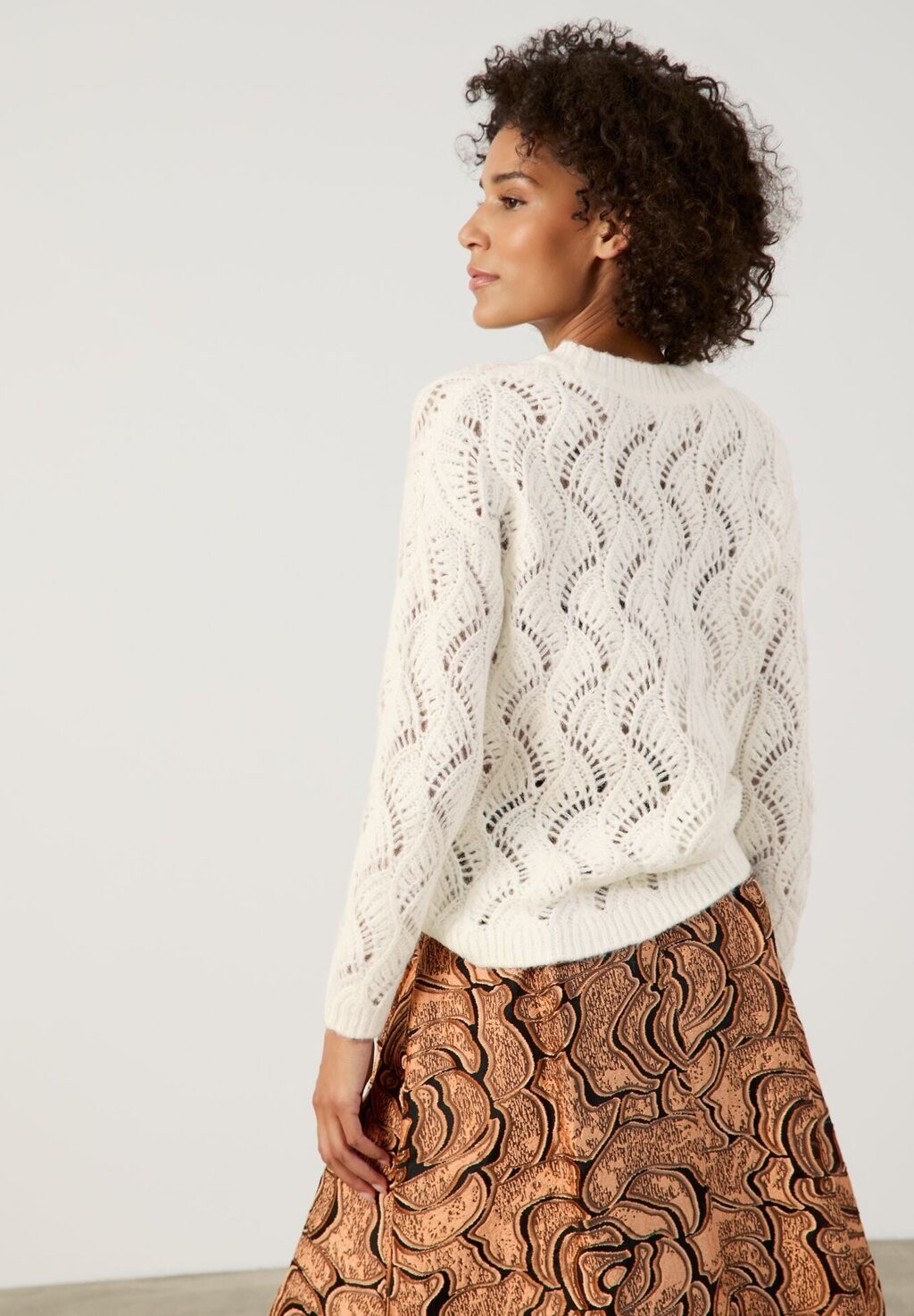 

Джемпер RUNDHALS IN AJOUR Gerry Weber, белый