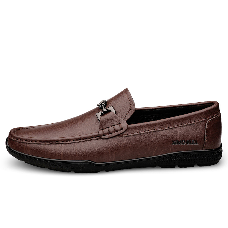 

XIMO BULL Мужские повседневные туфли мужские низкие тёмно-коричневые, цвет Dark Brown
