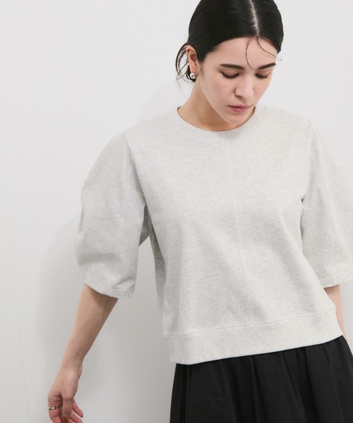 

Футболка из плотного трикотажа с объемными рукавами LE CERCLE par rope', серый