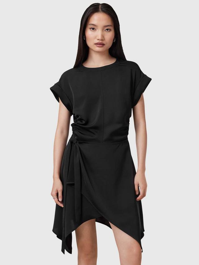 

Мини-платье с рюшами от riko AllSaints, черный