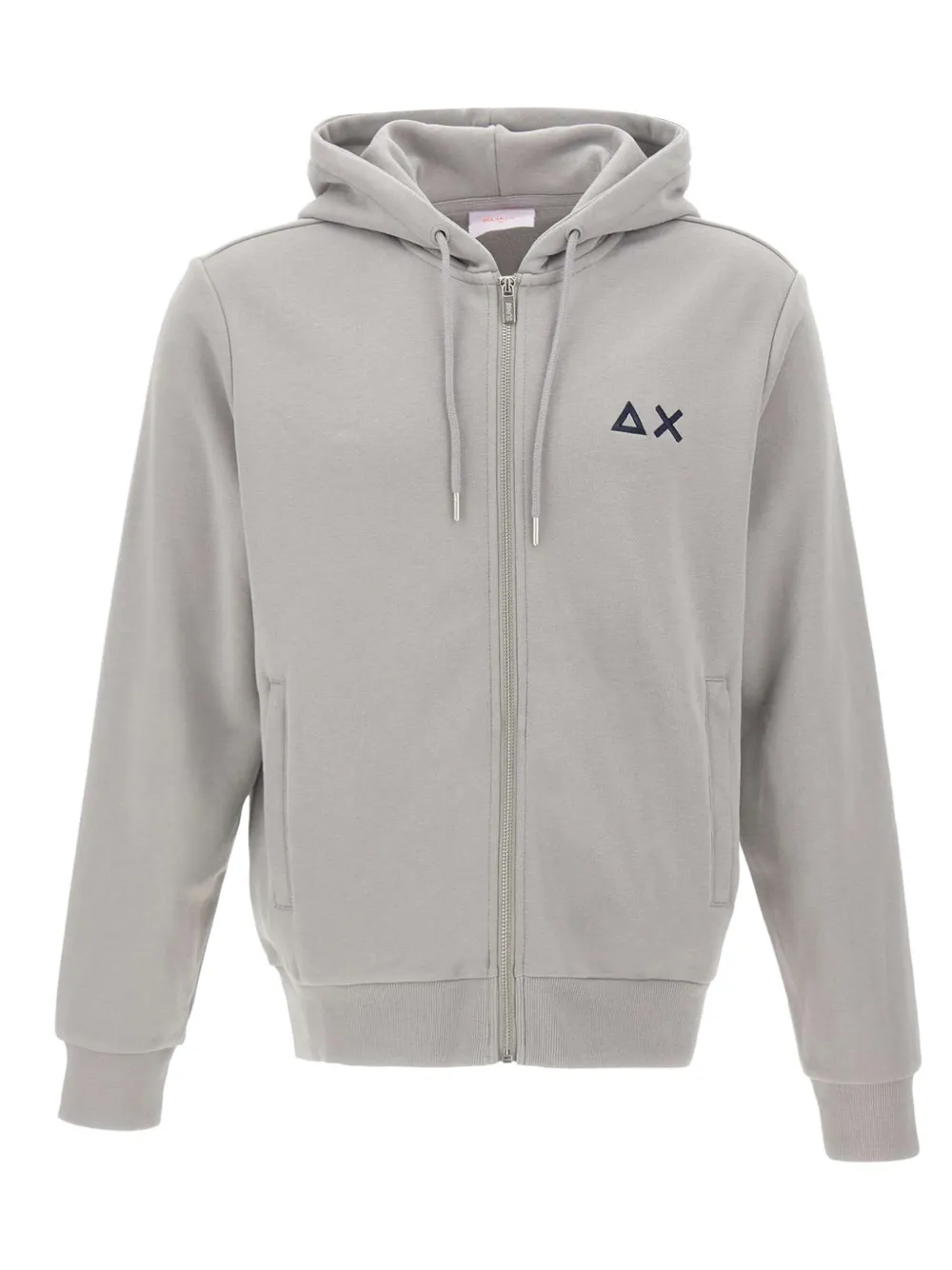 

Худи на молнии с капюшоном и завязками Sun68, серый