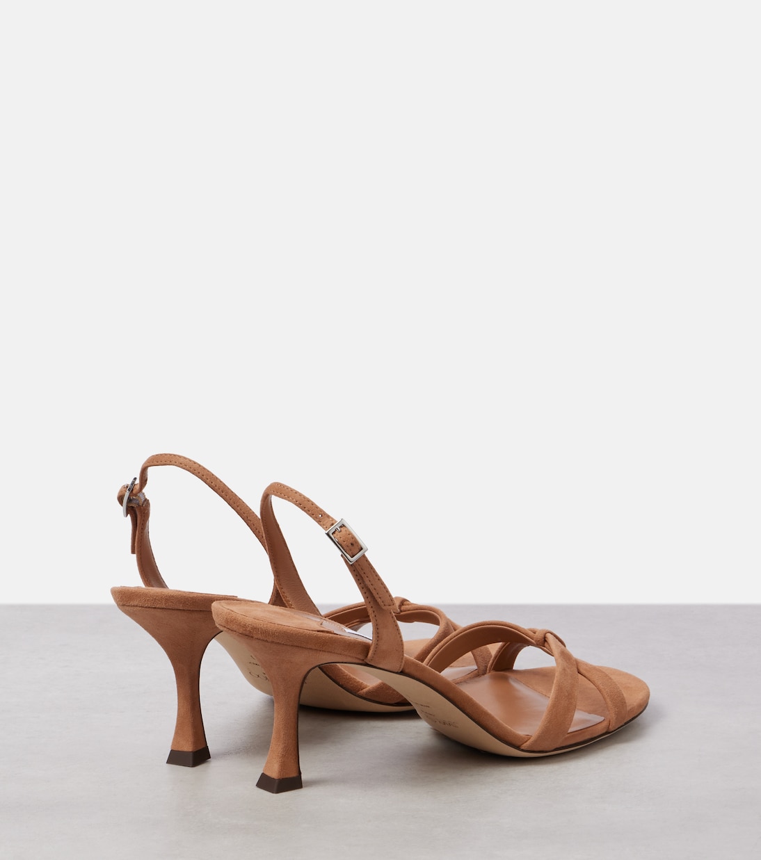 Сандалии Elsy 70 из замши Jimmy Choo, Soft Gold — фото 2