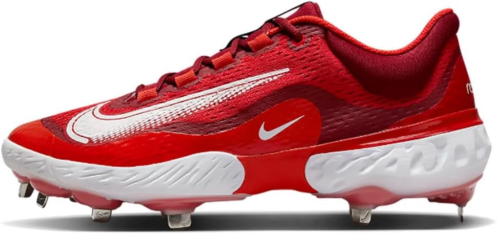 

Бейсбольные бутсы Nike Men's Alpha Huarache Elite 4, белый/красный