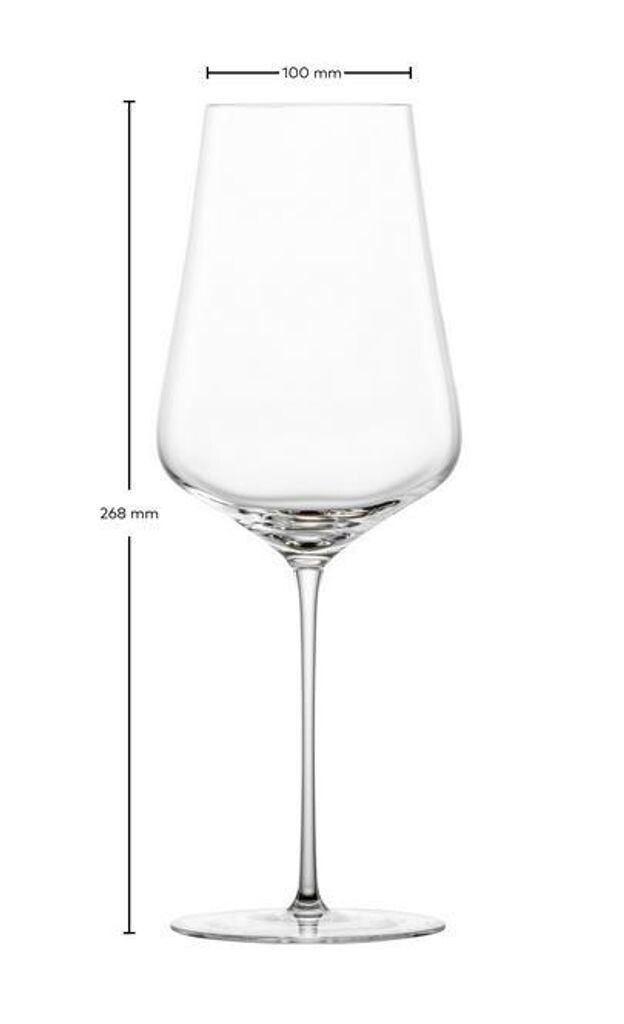 

ZWIESEL Bordeaux Бокалы для красного вина гибридные, 2 шт. 9090 DUO 130 (KT2) "ZG" 123470
