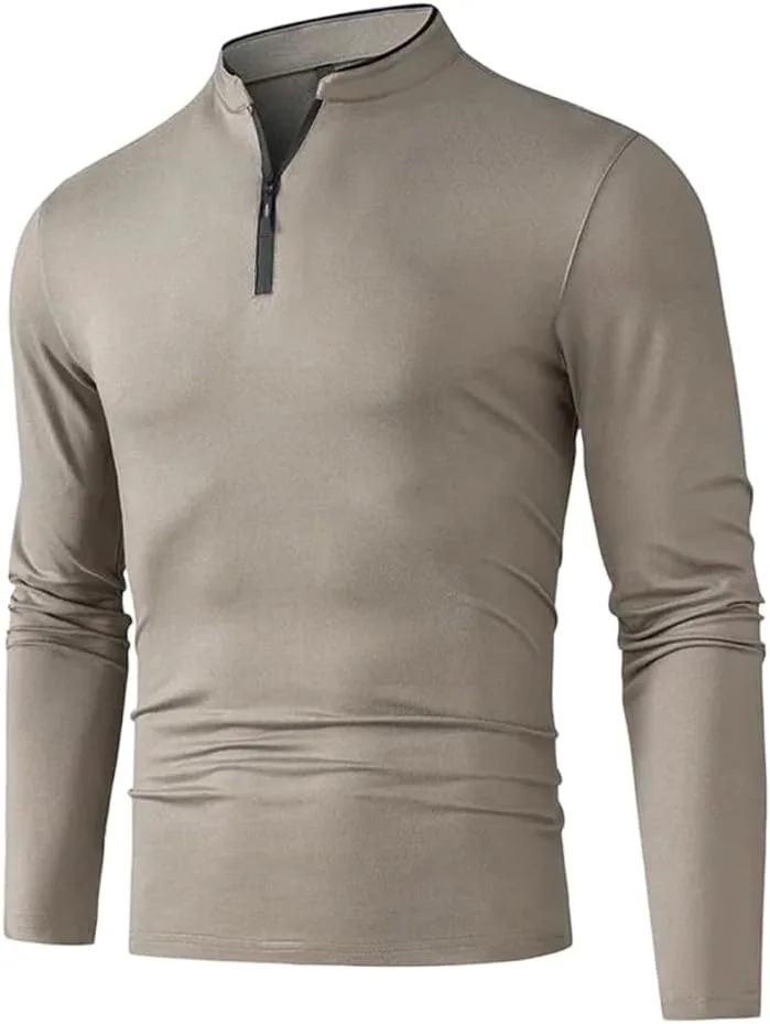 

Мужская повседневная рубашка с длинным рукавом и отложным воротником