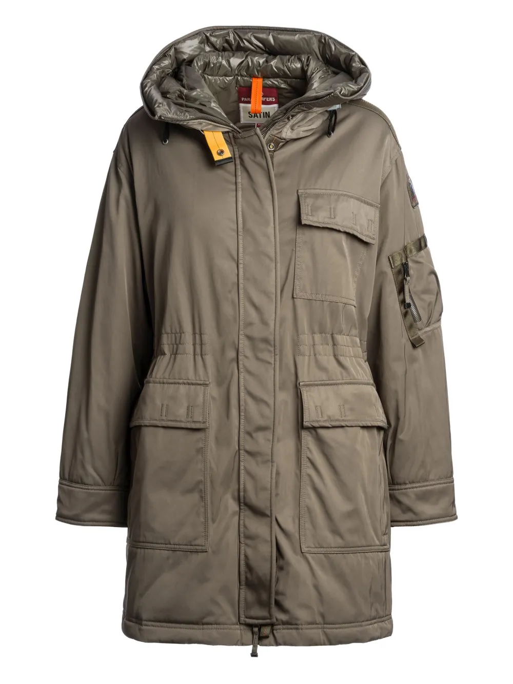 

Пальто с капюшоном и карманами Parajumpers, серый