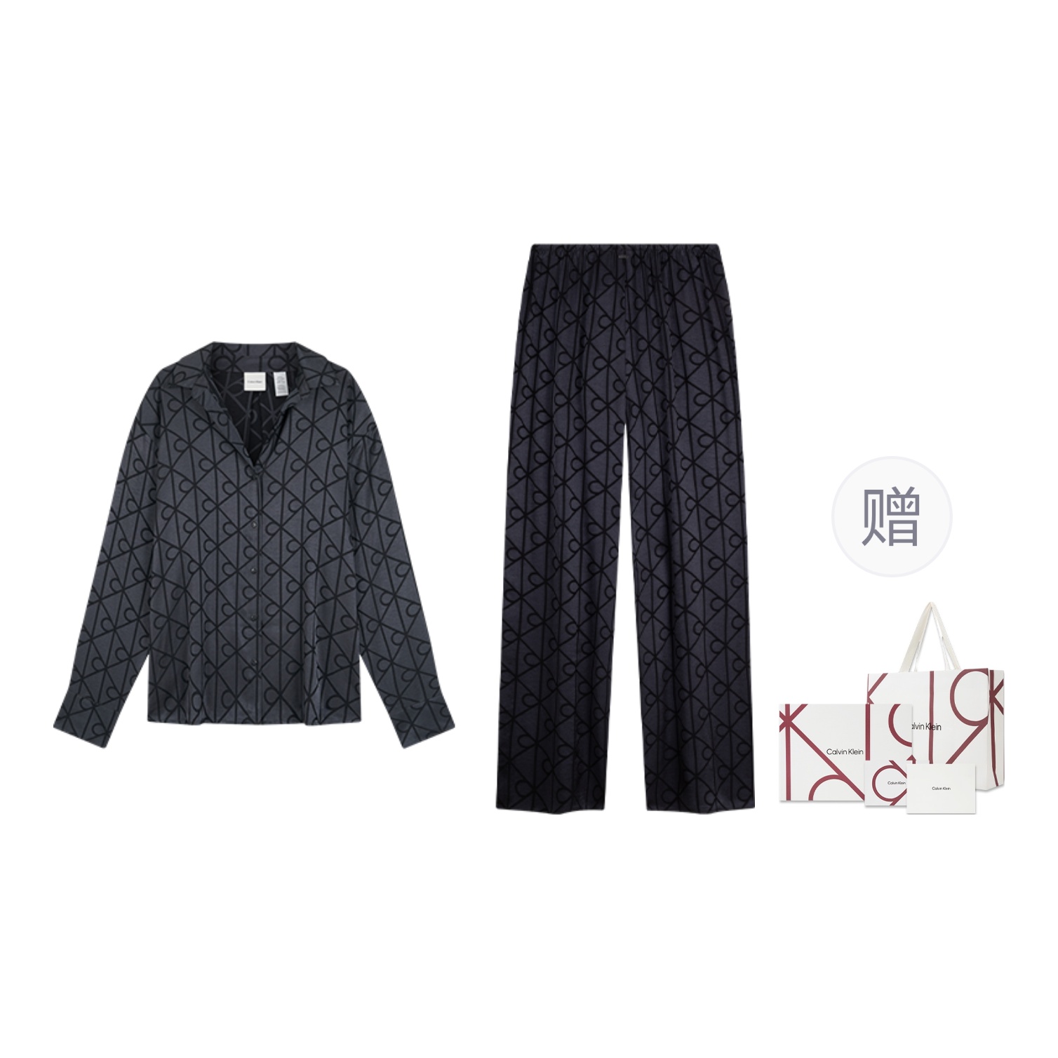 

Женский повседневный костюм Calvin Klein, 2u6-серый letter