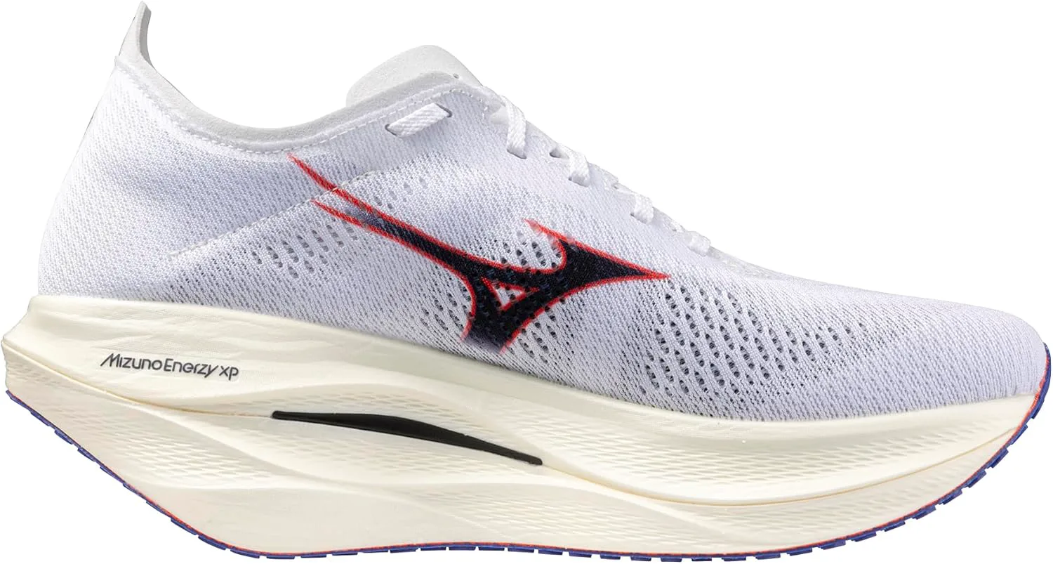 Беговые кроссовки Mizuno Unisex-Adult Wave Rebellion Pro 3 для взрослых, белый/синий — фото 3