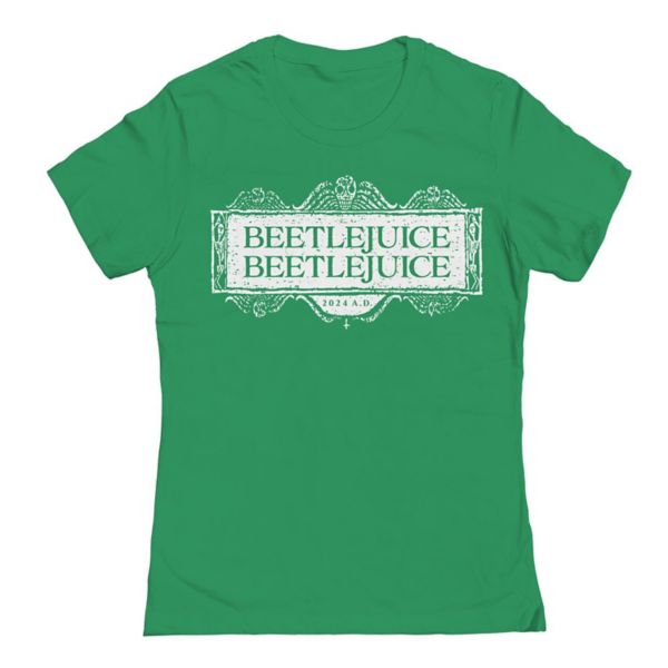 

Футболка с логотипом Beetlejuice Beetlejuice от Junior's Licensed Character, цвет kelly