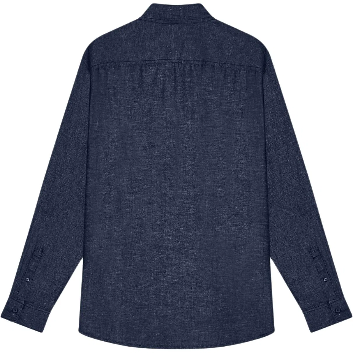 Джинсовая рубашка с вышитым логотипом EMPORIO ARMANI, Blue — фото 3