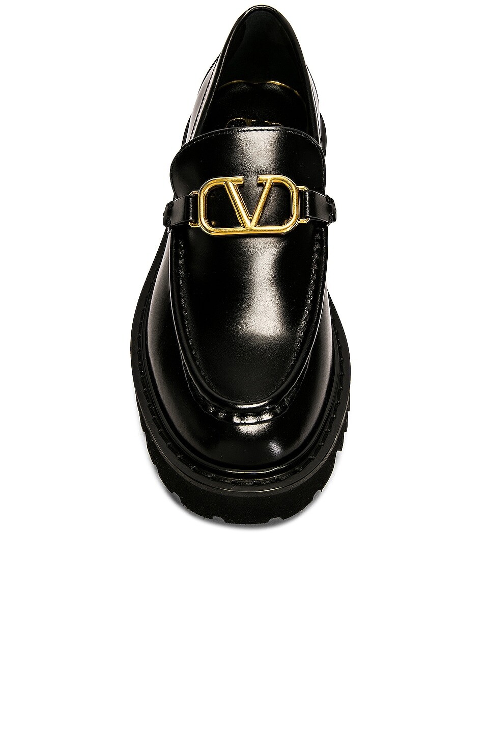 Лоферы с логотипом Signature V Valentino Garavani, цвет Nero — фото 3