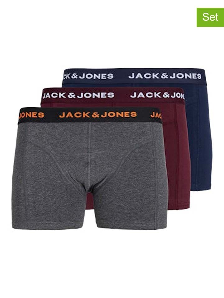 

Трусы боксеры Jack & Jones 3er-Set: Boxershorts, цвет Dunkelblau/Grau