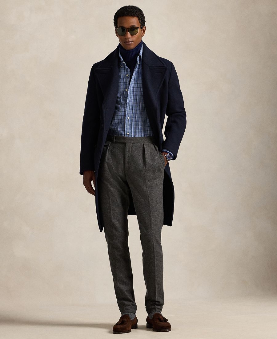Мужская рубашка Оксфорд Polo Ralph Lauren, Blue Heather Multi — фото 4