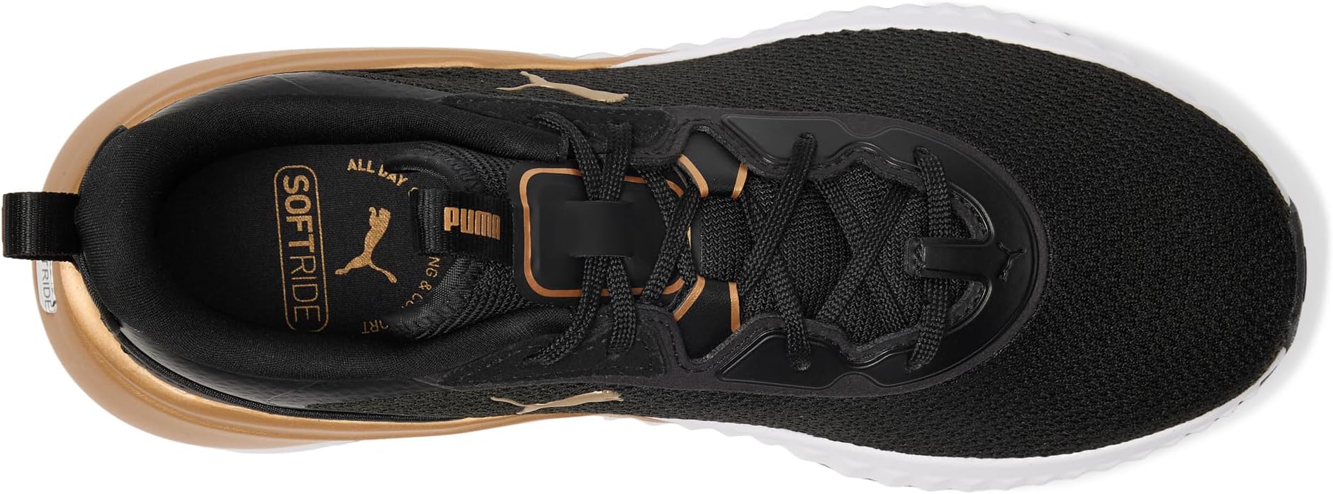 Кроссовки PUMA Softride Sera Cross Training Shoes, цвет Black/Gold — фото 2