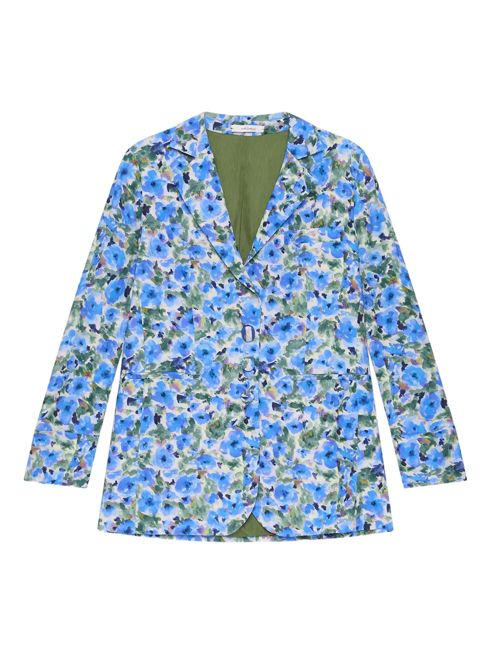 

Пиджак с цветочным принтом MALIPARMI, синий