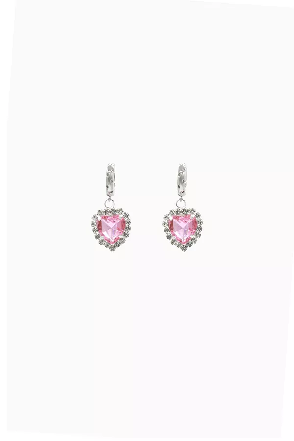 

Серьги с подвеской в виде розового сердца 1,3¿ Velvet Luna, pink