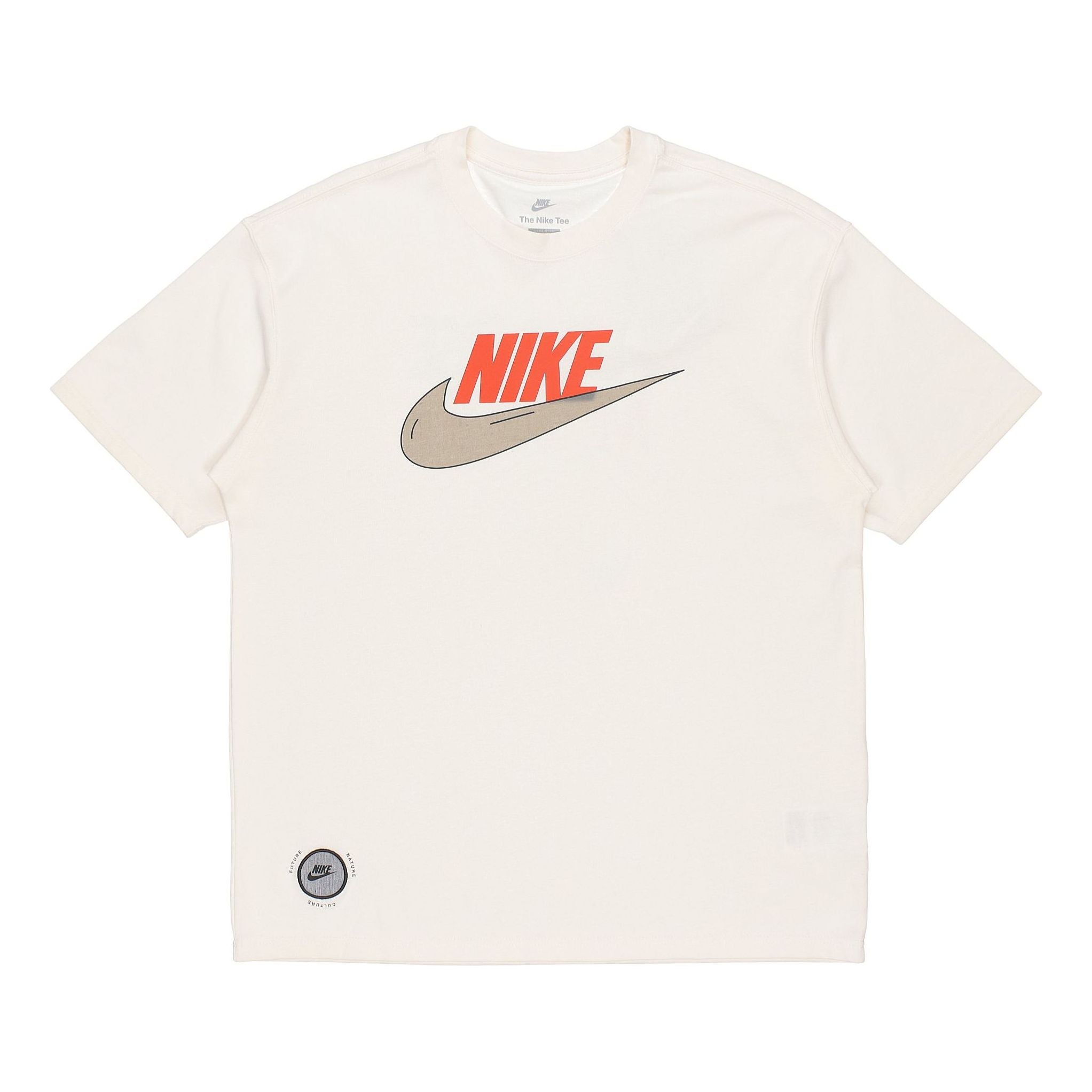 

Футболка Nike Sportswear Tee M2z Purpose Leisure Sports Round CollarLetter Print Short Sleeve Men's Beige/White DJ1340-902, кремовый