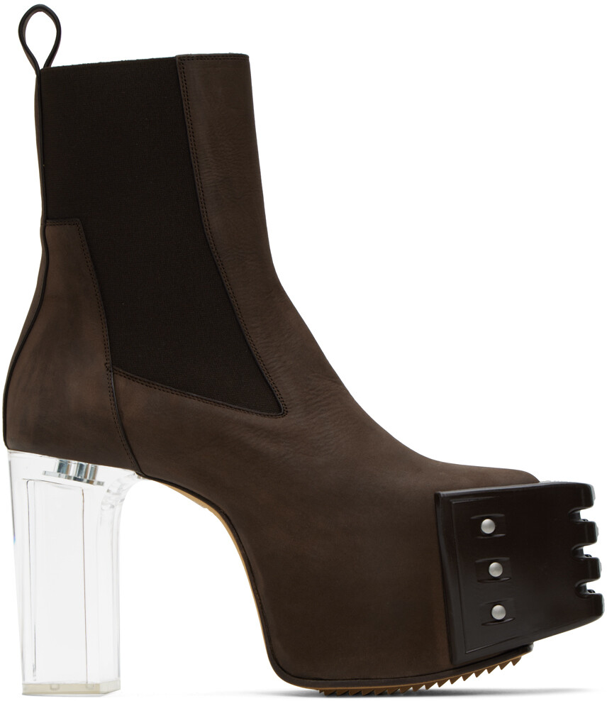 

Ботинки челси Rick Owens Brown Grill