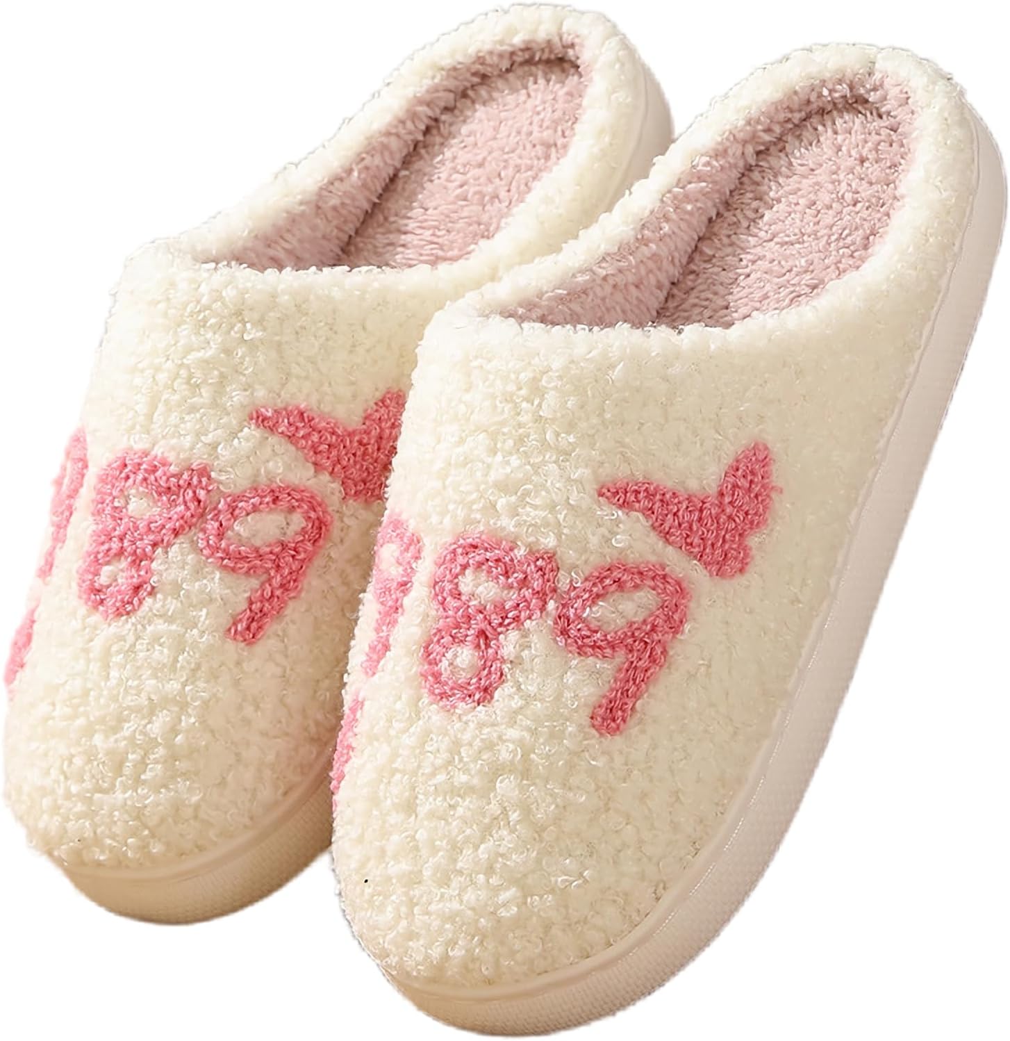 

Тапочки «Встретимся в полночь», тапочки «Лавандовая дымка», теплые пушистые тапочки, уютные домашние тапочки для женщин и мужчин Qubuwalk, розовый