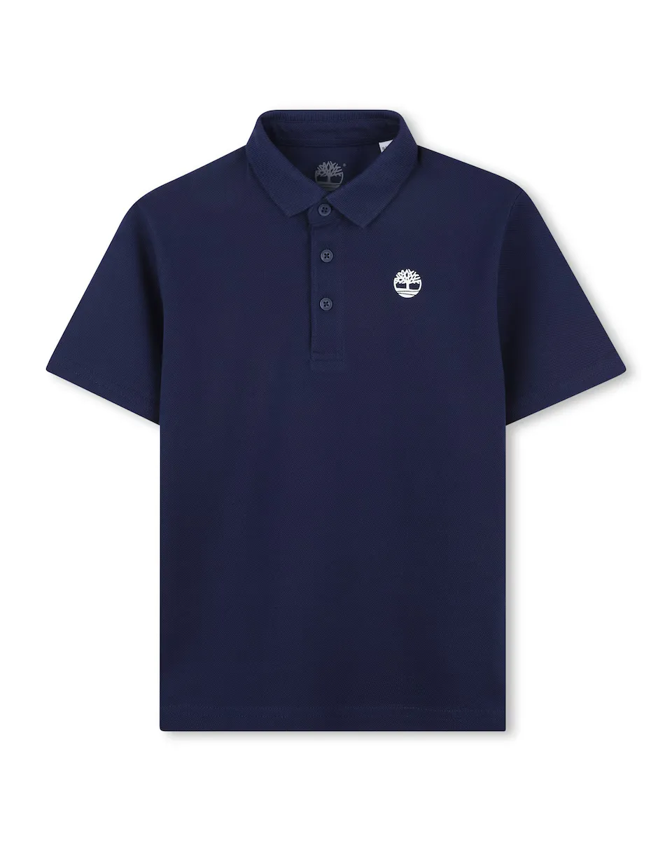 

Рубашка поло с коротким рукавом из 100% хлопка для мальчиков Timberland, тёмно-синий