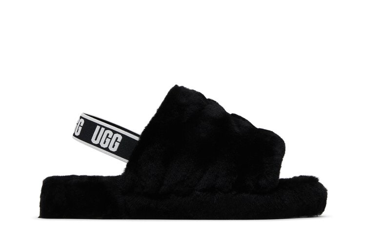 

Кроссовки UGG Fluff Yeah Slide Kids, черный