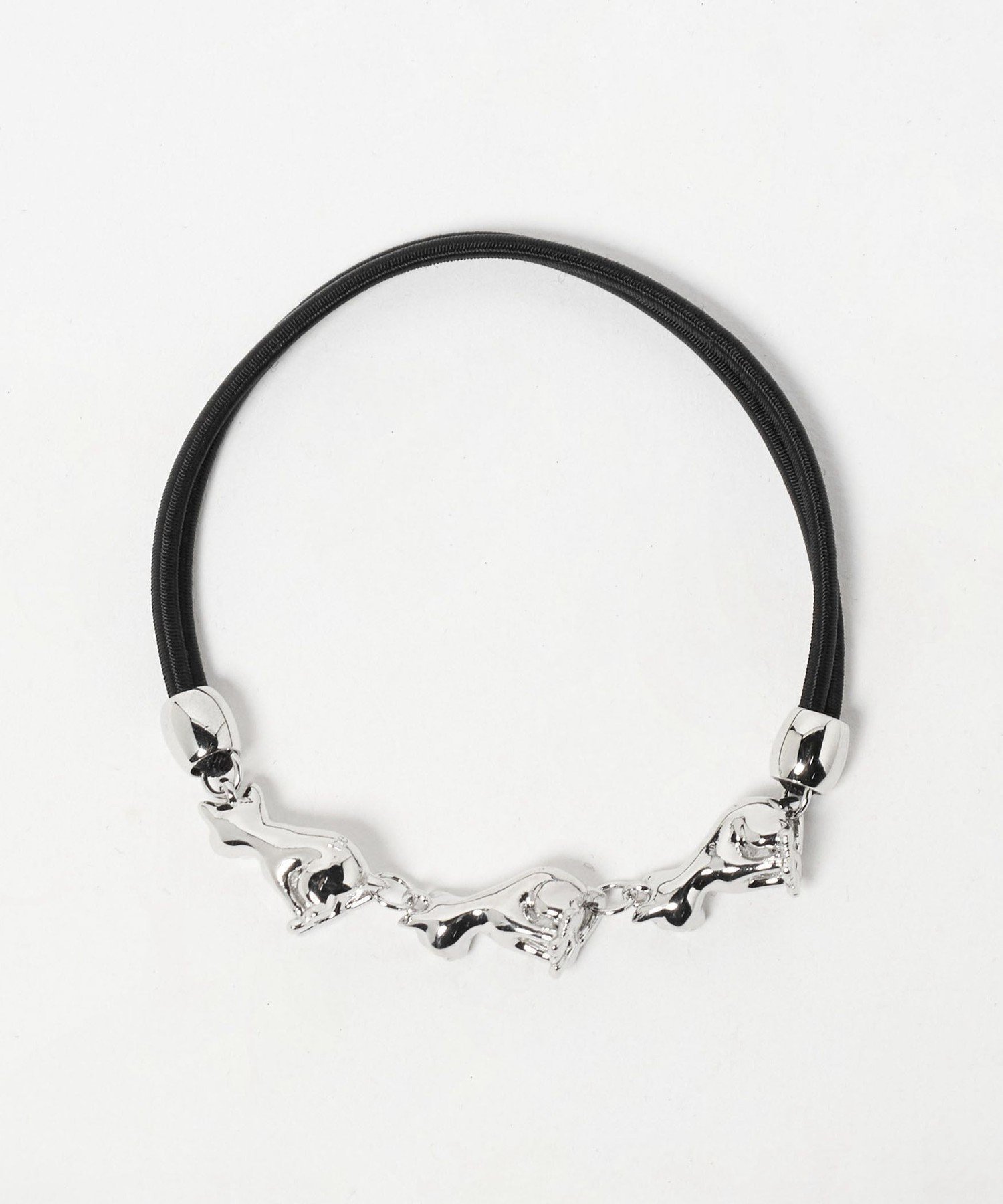 Резинка для волос Cat & Metal Parts/3P Beauty&Youth United Arrows, Silver — фото 3