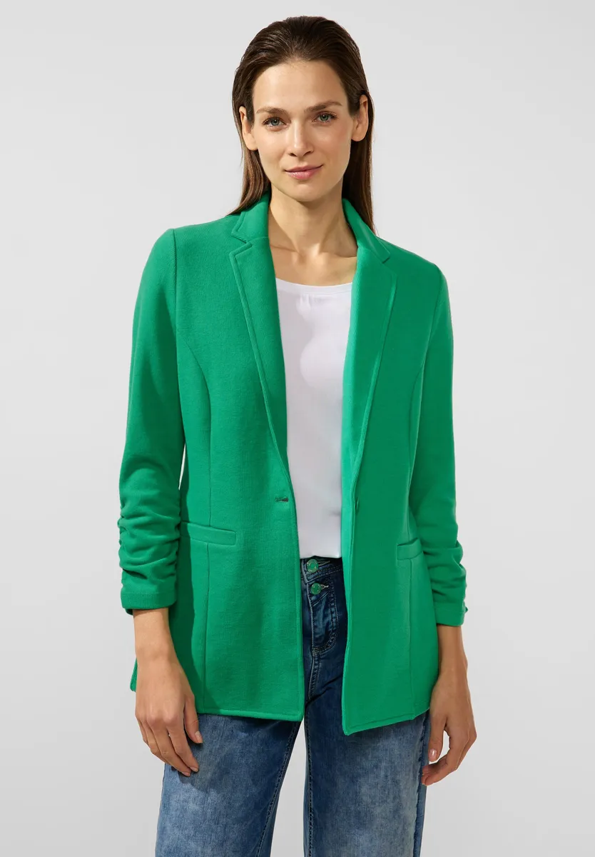 

STREET ONE длинный блейзер, однотонный, зеленый