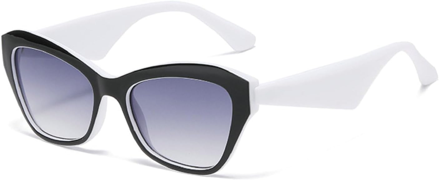 

Винтажные солнцезащитные очки в стиле панк для женщин, модель 2026, роскошные модные очки «кошачий глаз», сексуальные очки для путешествий на открытом воздухе mincl, White