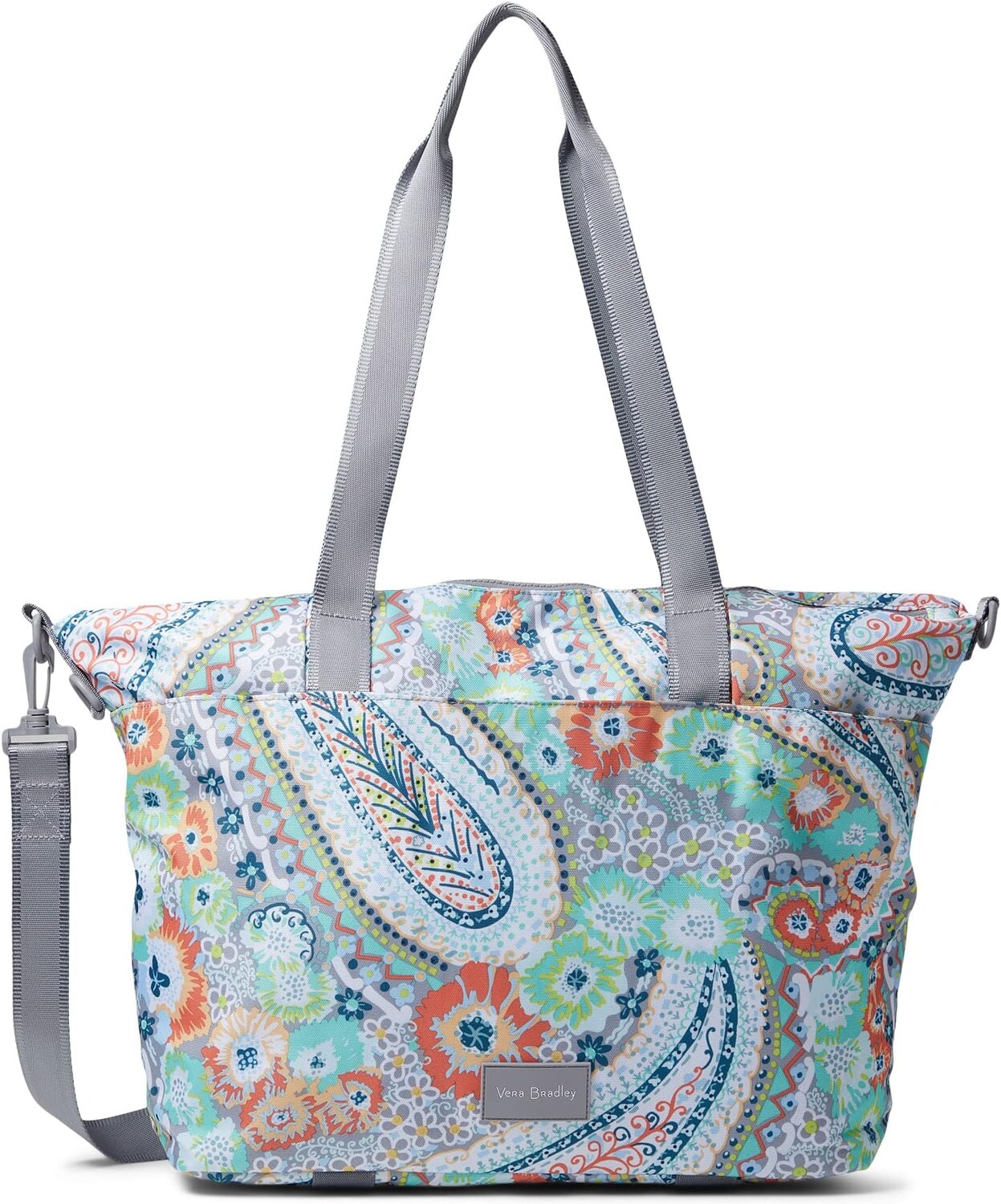 

Сумка Vera Bradley Recycled Lighten Up Reactive Tote Bag, цвет Citrus Paisley