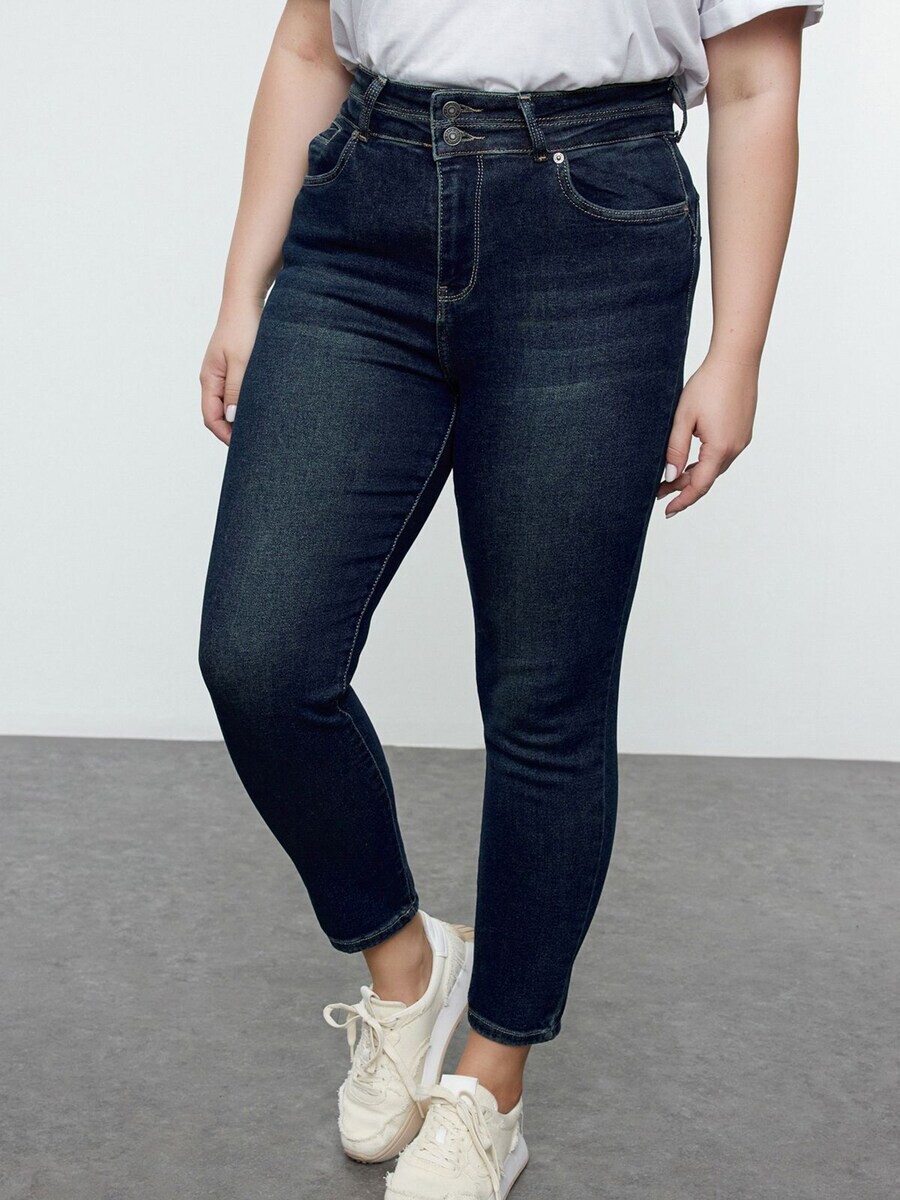 

Джинсы скинни Trendyol Curve Skinny Jeans, темно-синий