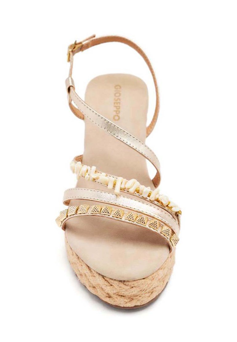 Босоножки на танкетке ZOLA - Espadrilles Gioseppo, золотой — фото 4