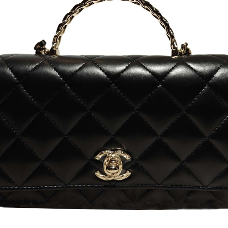 Сумка через плечо WOC из кожи, черная CHANEL — фото 3