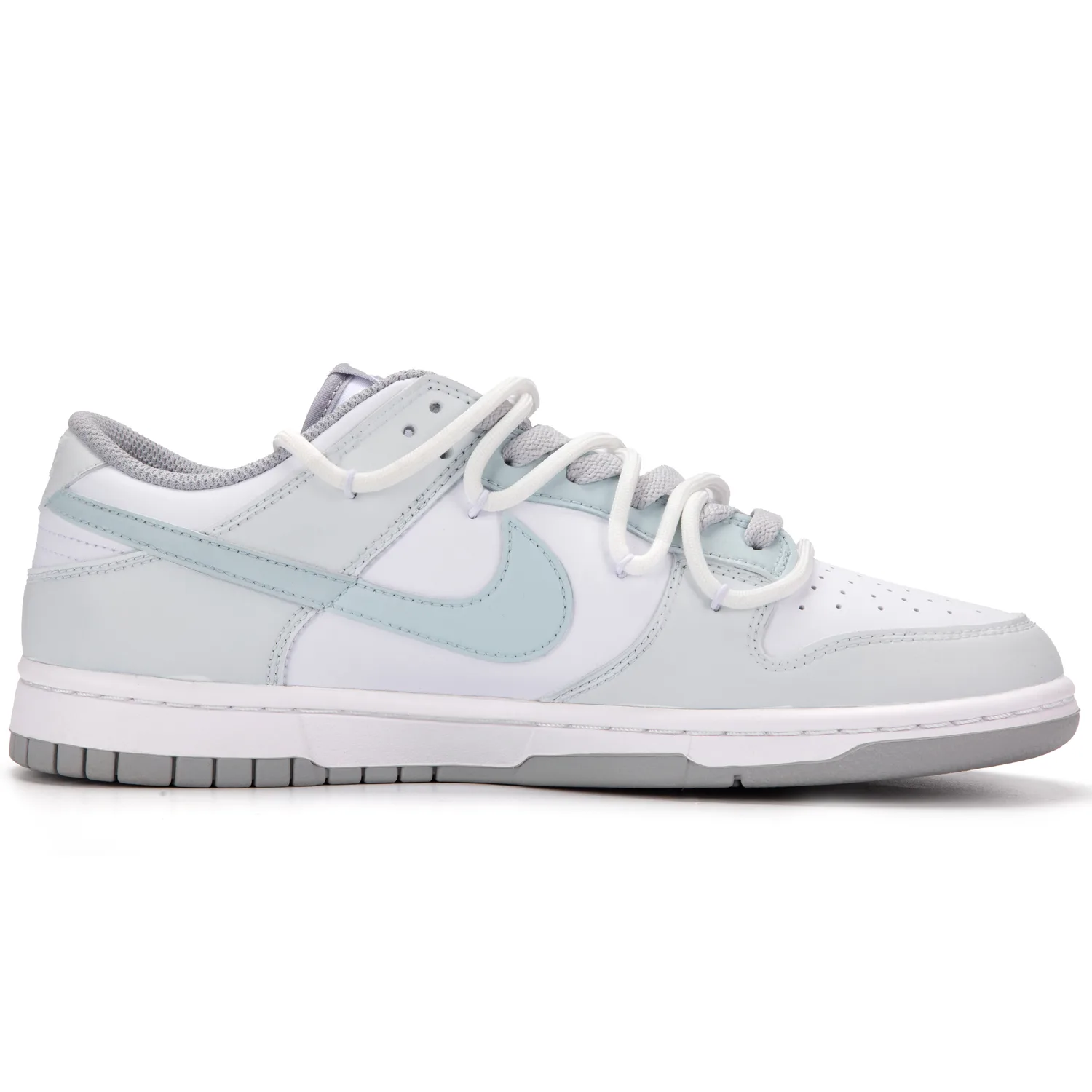 Nike Кроссовки Dunk Mist Island Ice Blue Abrasion Resistant низкие для скейтбординга мужские бело-синие — фото 3