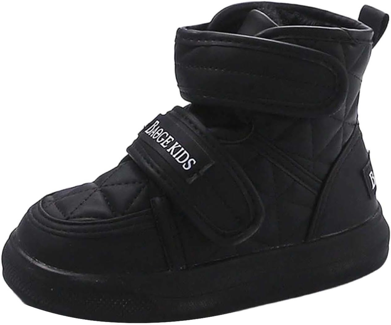 

Зимние Ботинки для Мальчиков и Девочек с Искусственным Мехом, Милые Теплые Ботильоны, Повседневная Обувь для Платья, 2-11 лет Generic, Black