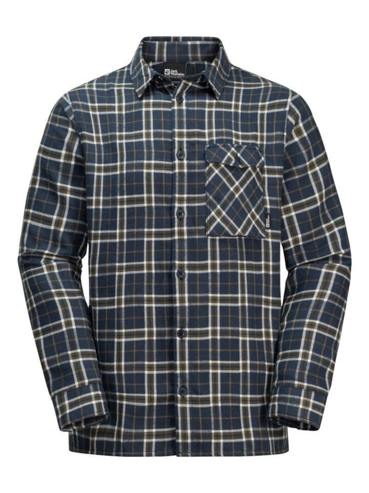 

Рубашка Jack Wolfskin Funktionshemd MORGENLUFT SHIRT M, темно-синий