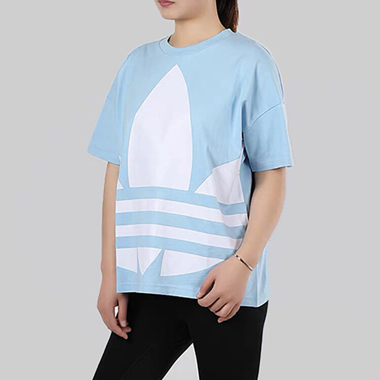 Футболка Adidas Originals Large Logo, голубой — фото 4