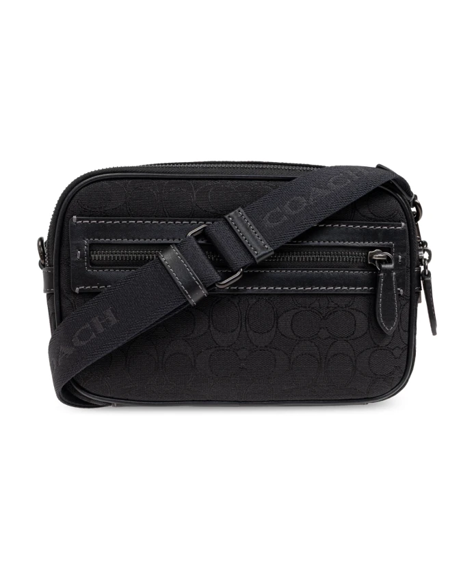 

Сумка через плечо с монограммой Coach, черный