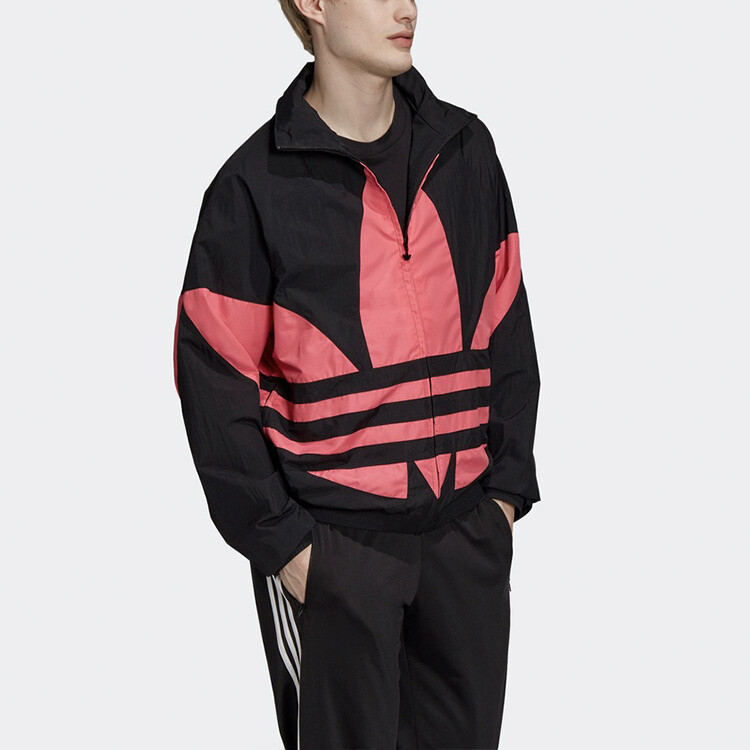 Куртка мужская черная/розовая Adidas Originals, черный — фото 4