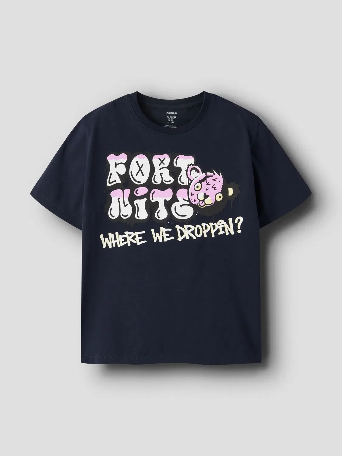 Футболка с принтом, Name it, navy blazer — фото 3