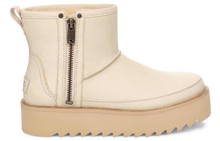 Ботинки зимние UGG WMNS F19 Classic Rebel Biker, розовый — фото 3