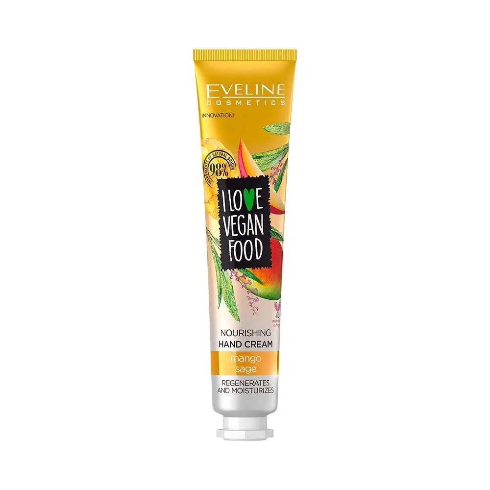 Питательный крем для рук Eveline Cosmetics I Love Vegan Food Mango & Sage, 50 мл Eveline Cosmetics